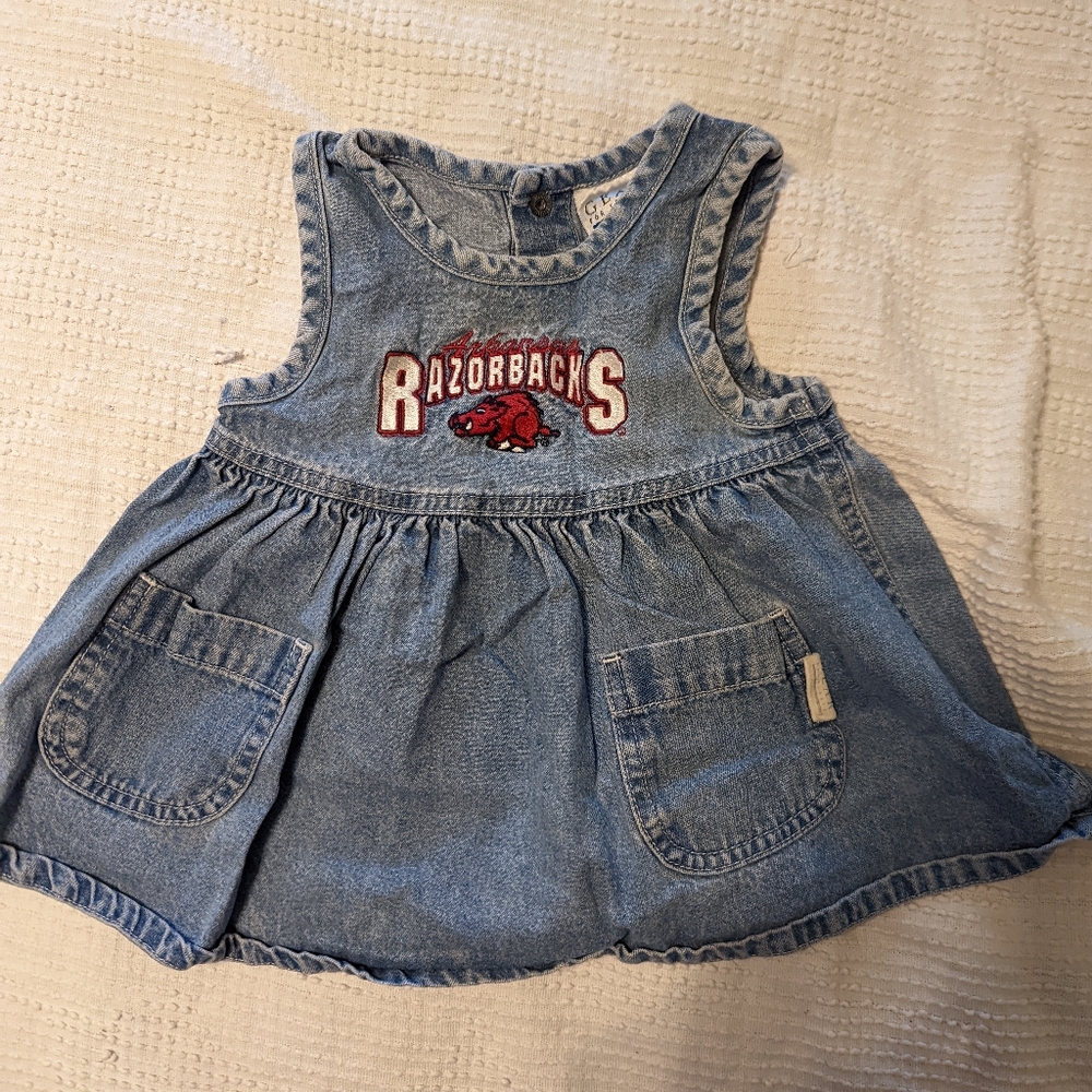 Gear for Sports denim Arkansas Razorbacks dress size 12 month
